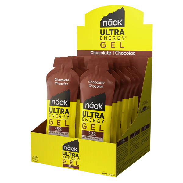 Naak - Chocolate Energy Gels (Caffeine) - Box of 12