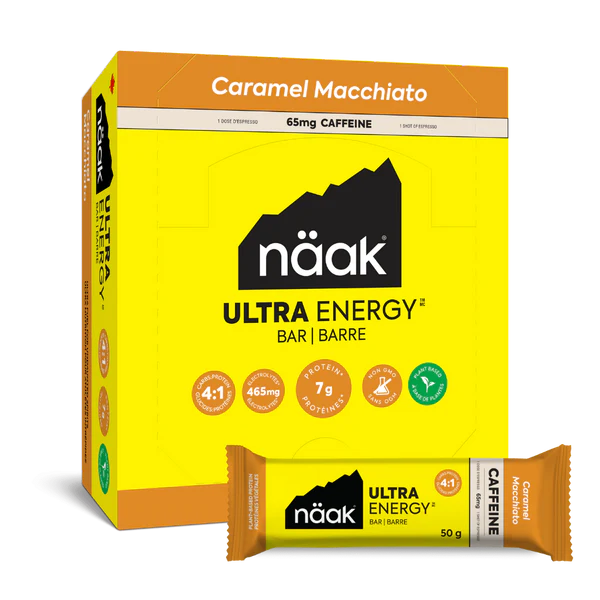 Naak - Barres Énergétiques Caffeine (Boite de 12)